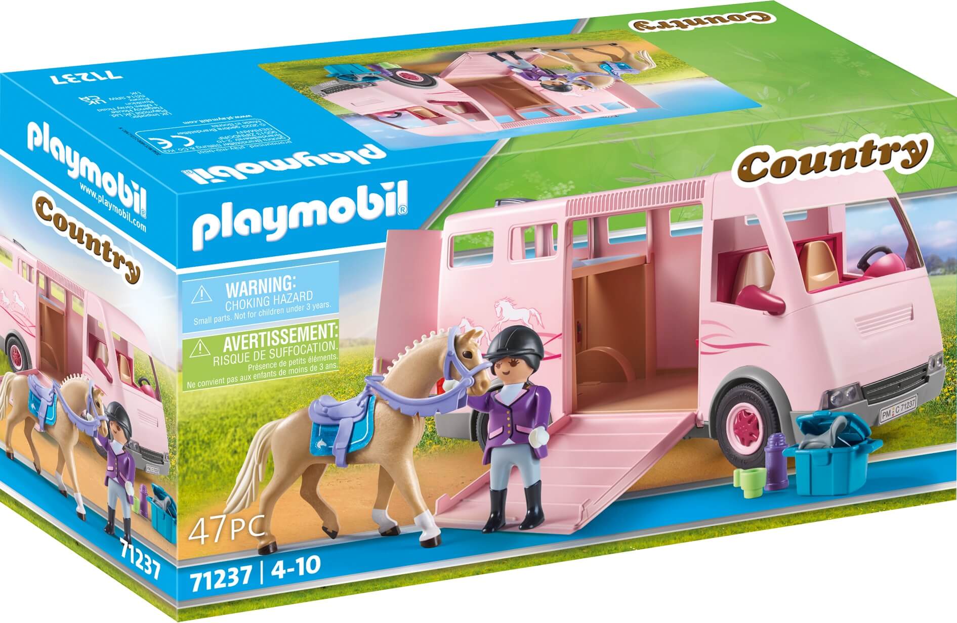 Furgoneta para caballos con entrenadora ( Playmobil 71237 ) imagen f
