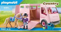 Furgoneta para caballos con entrenadora