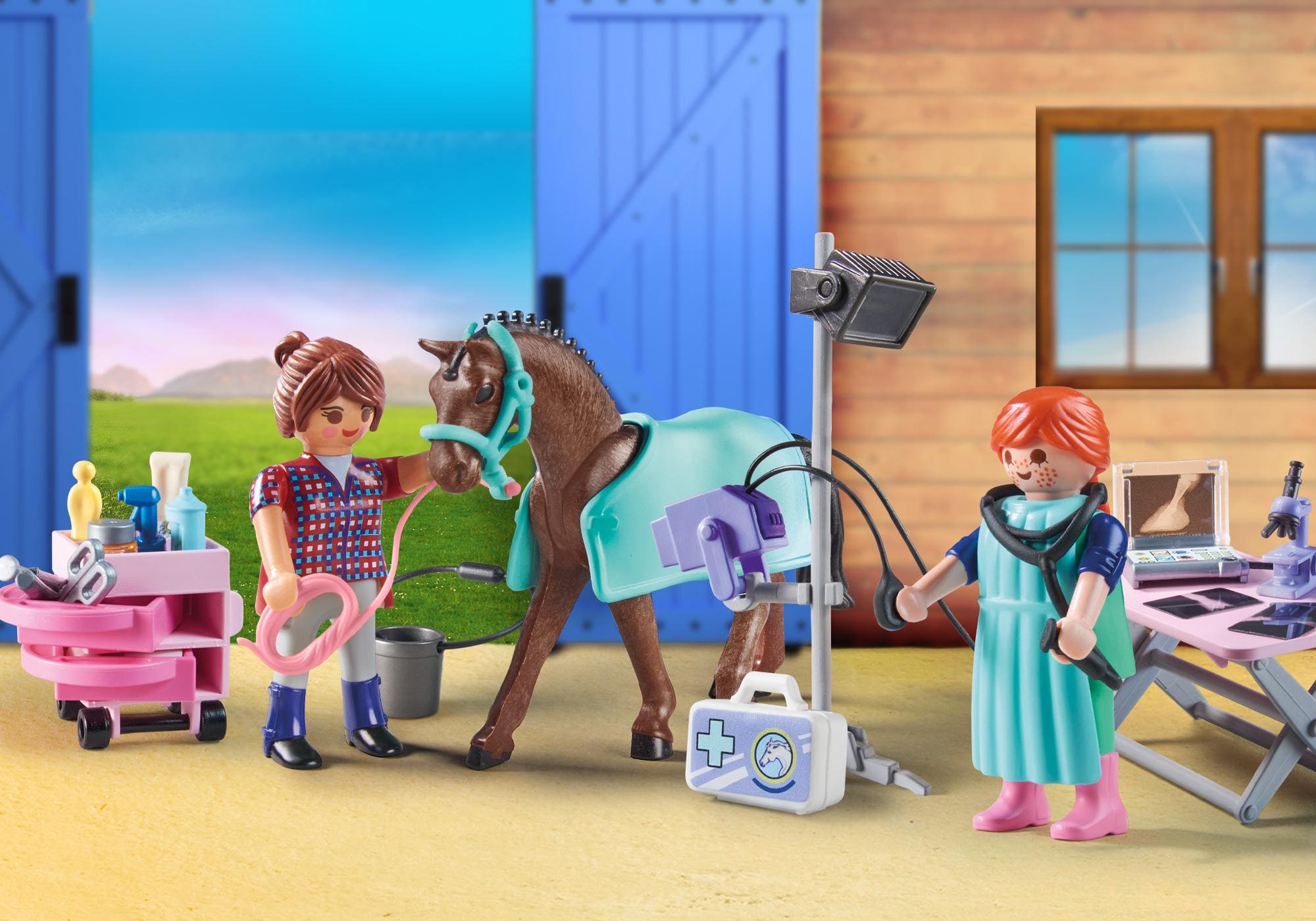 Veterinaria para caballos ( Playmobil 71241 ) imagen a