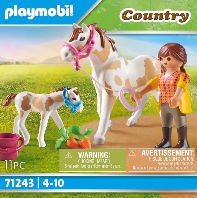 Caballo con potro ( Playmobil 71243 ) imagen b