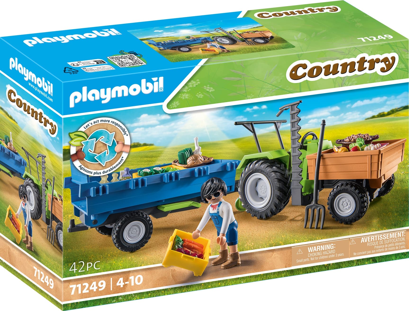 sæt ind Fantastisk TVsæt Playmobil Country 70131 Tractor With Feed Trailer, For Children Ages |  hyundai-motor.com.vn