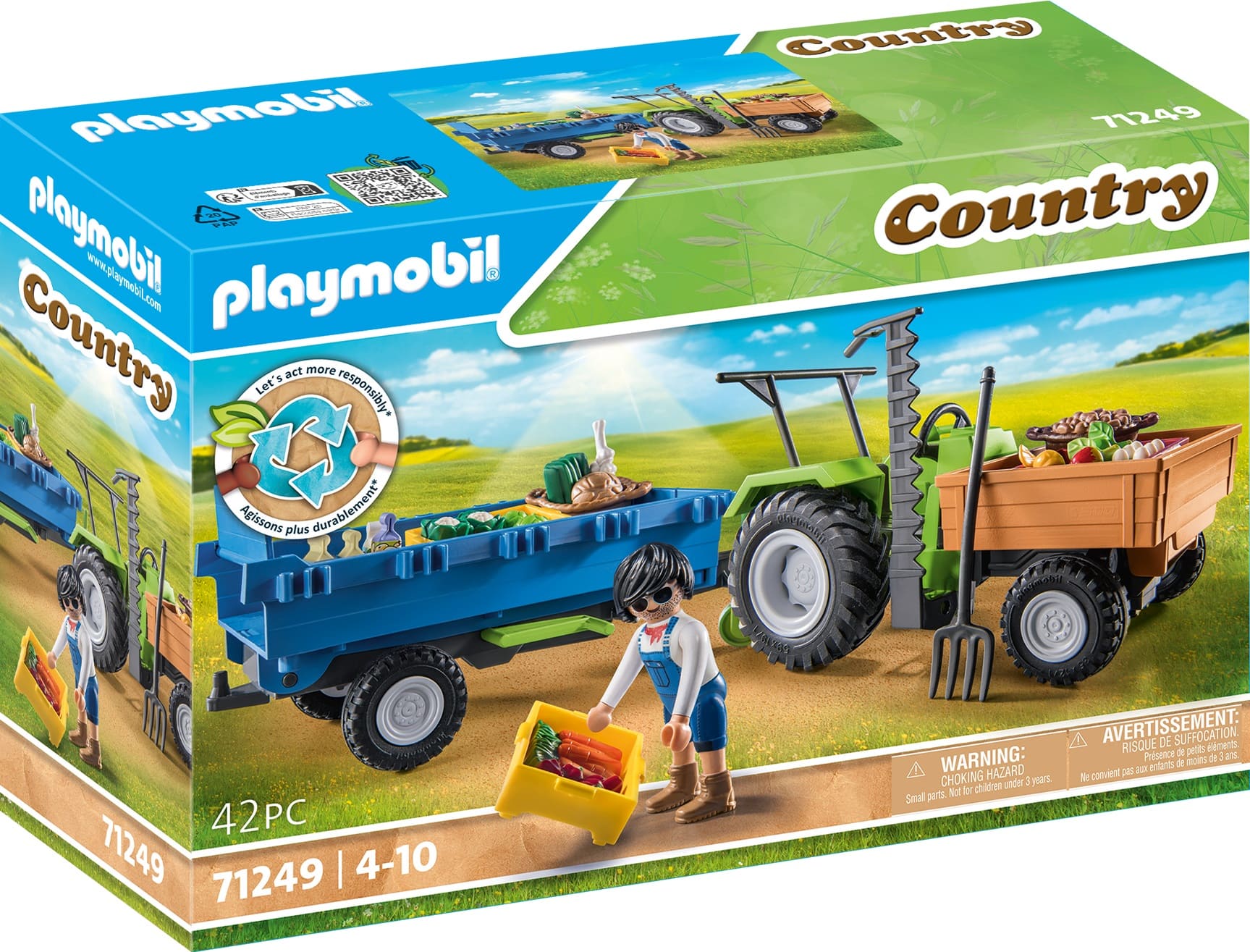 Tractor y remolque ( Playmobil 71249 ) imagen e