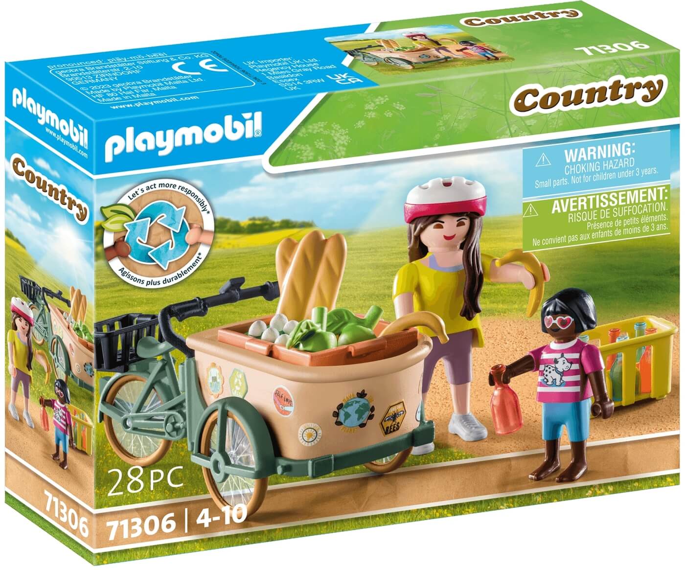 Triciclo de transporte ( Playmobil 71306 ) imagen d