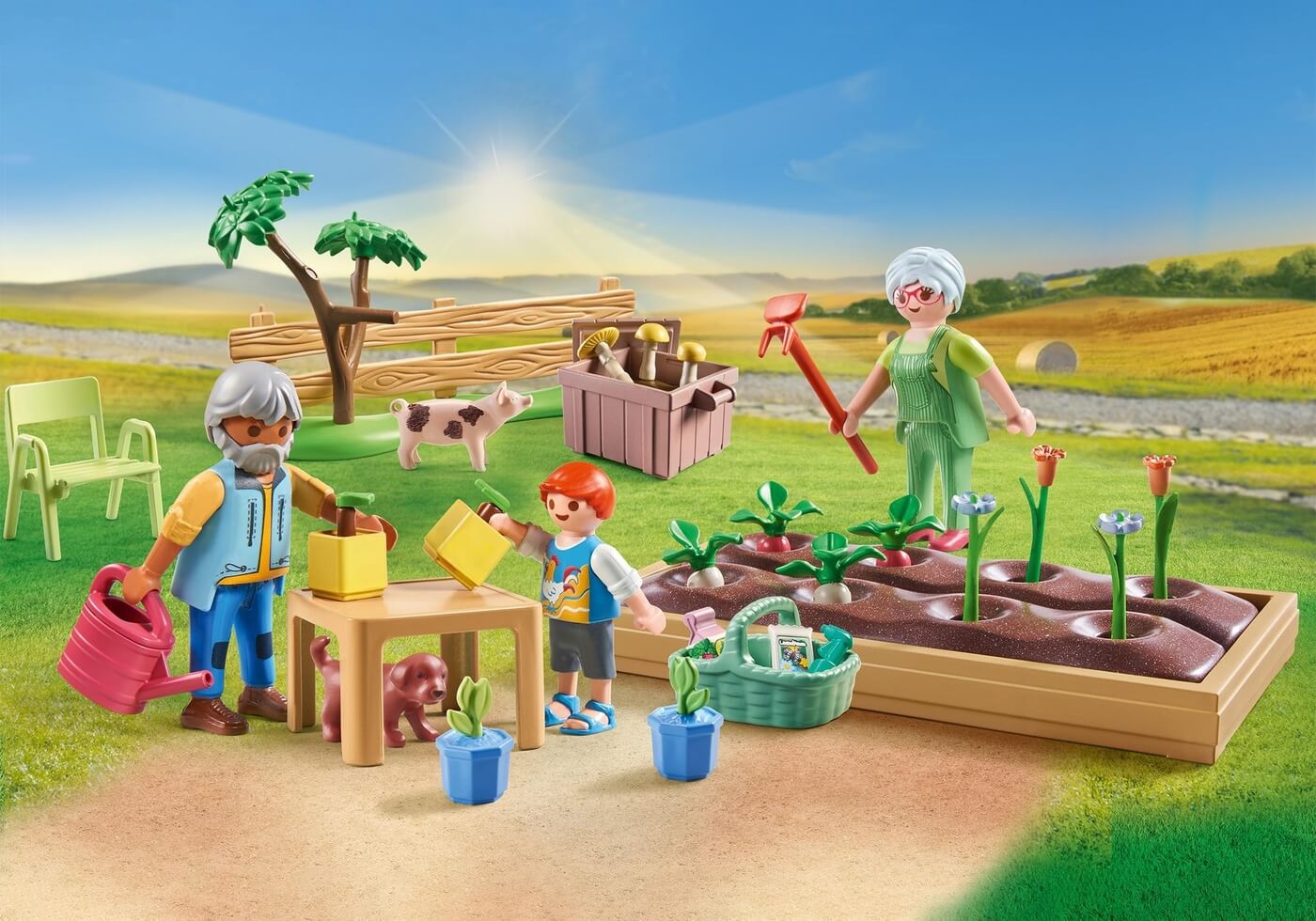 Jardin en Casa de los Abuelos ( Playmobil 71443 ) imagen a