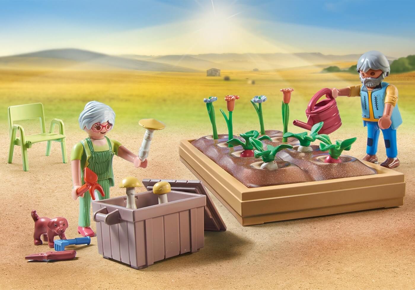 Jardin en Casa de los Abuelos ( Playmobil 71443 ) imagen c
