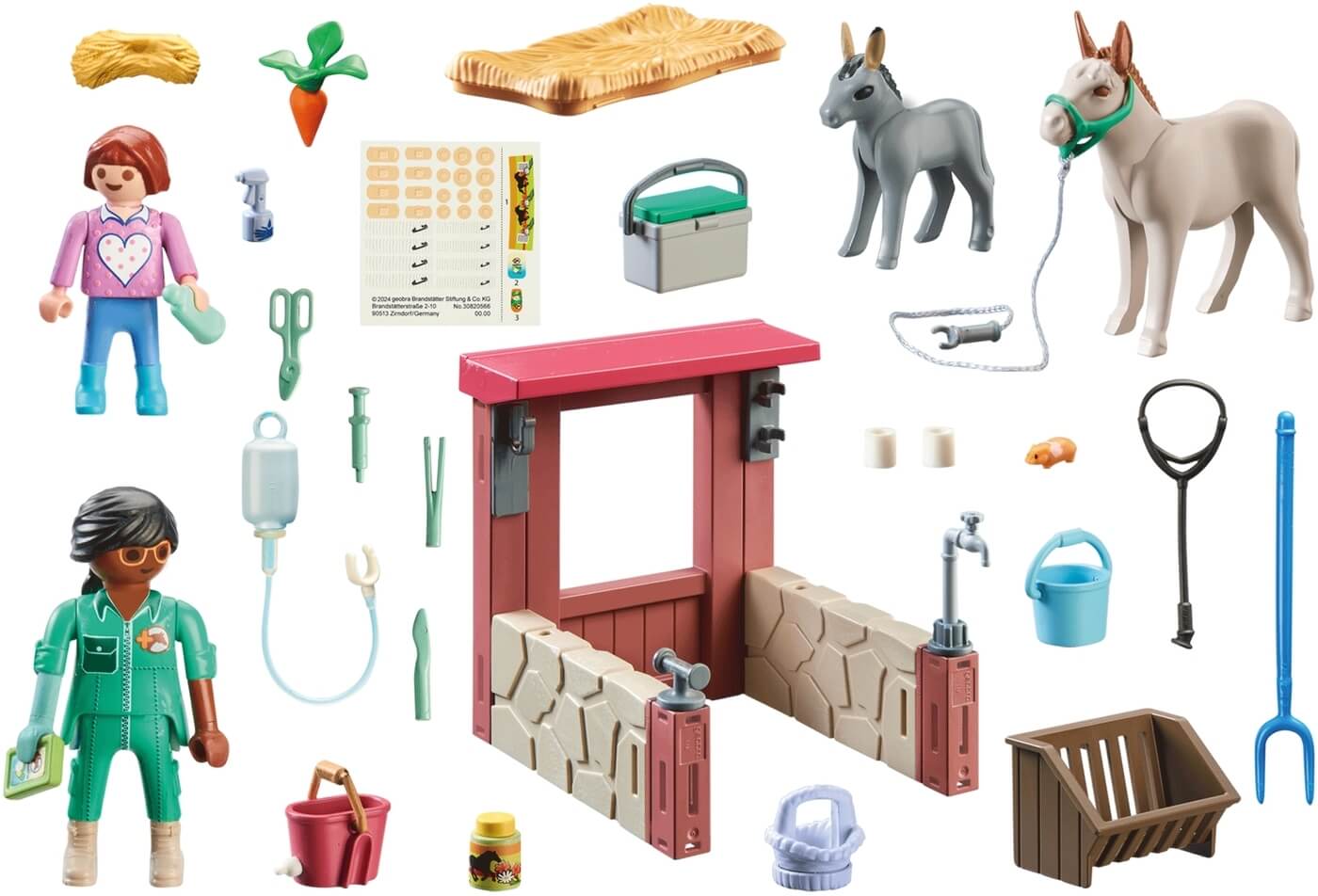 Veterinaria con Burros Starter Pack ( Playmobil 71471 ) imagen d