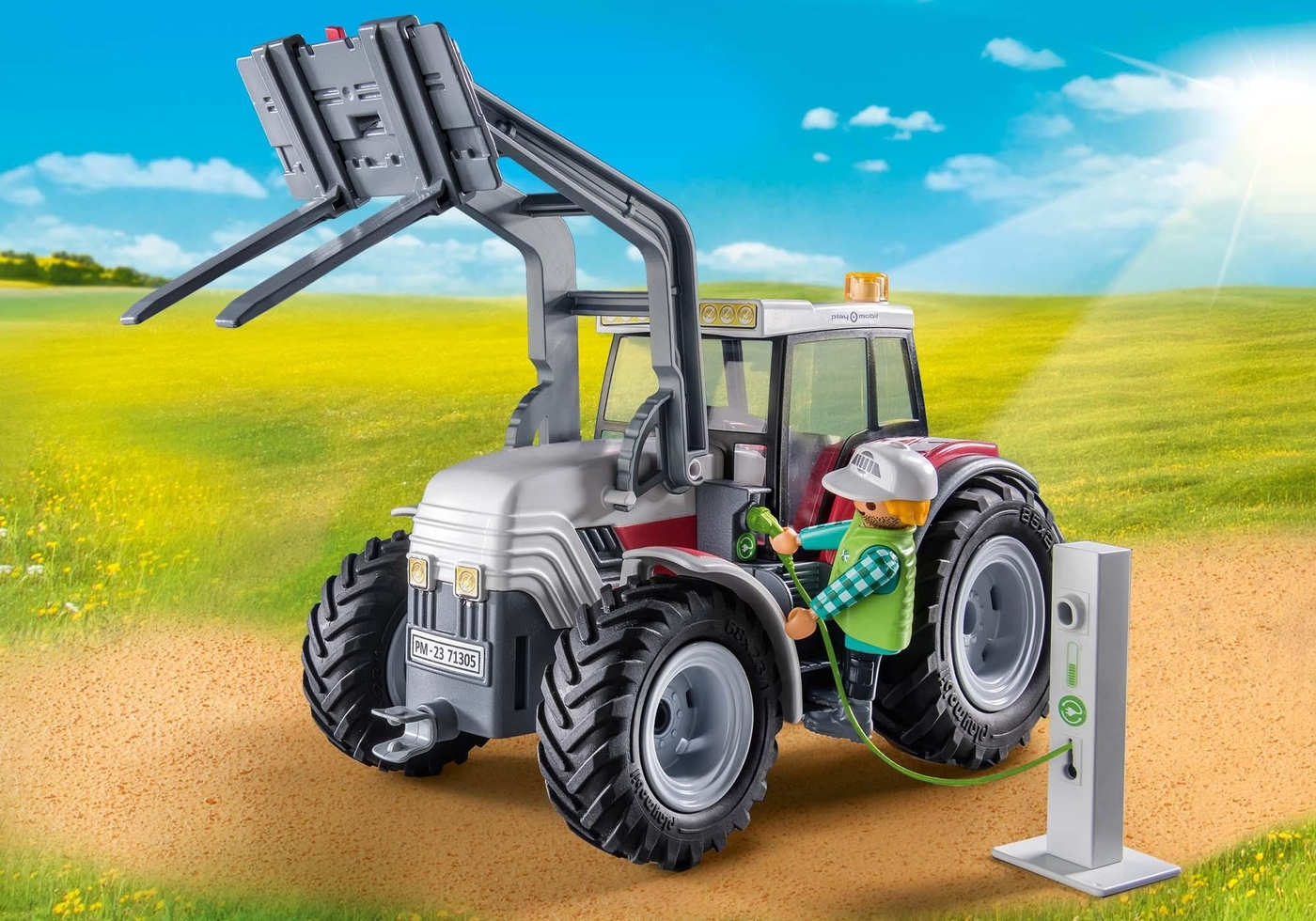 Tractor electrico ( Playmobil 71305 ) imagen a