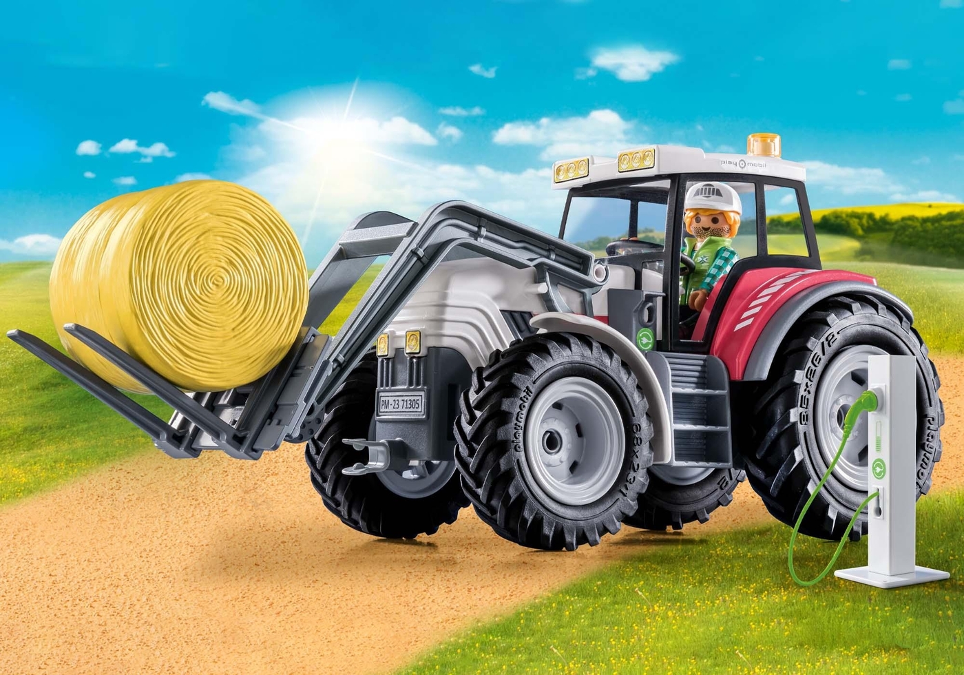 Tractor electrico ( Playmobil 71305 ) imagen b