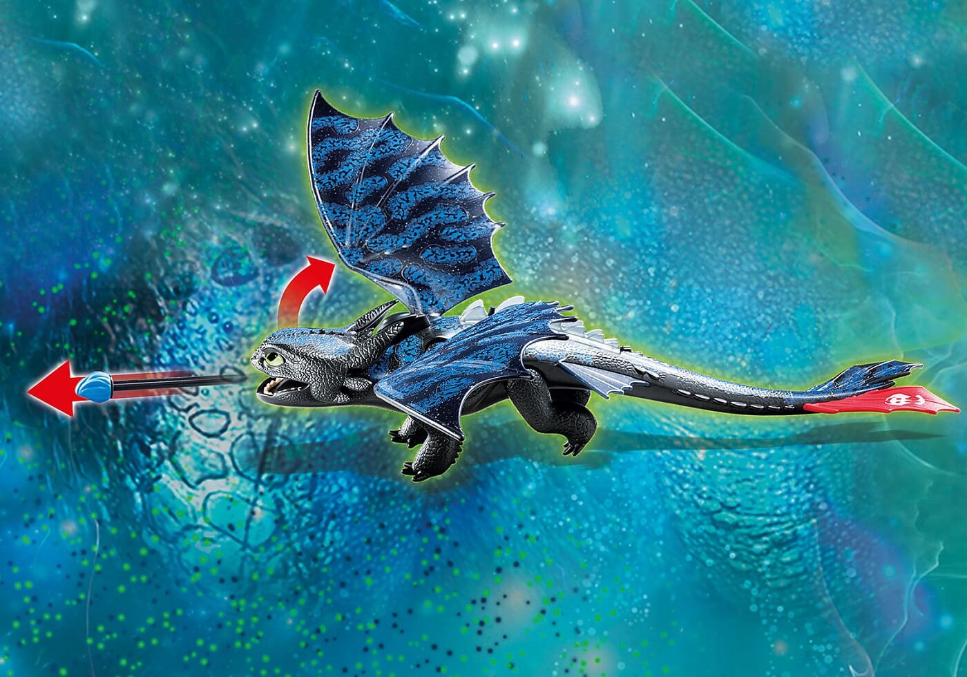 Hipo y Desdentao con bebe dragon ( Playmobil 70037 ) imagen c