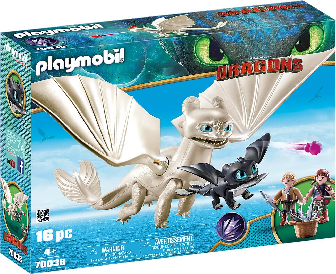 Furia Diurna y bebe dragon con niños ( Playmobil 70038 ) imagen d