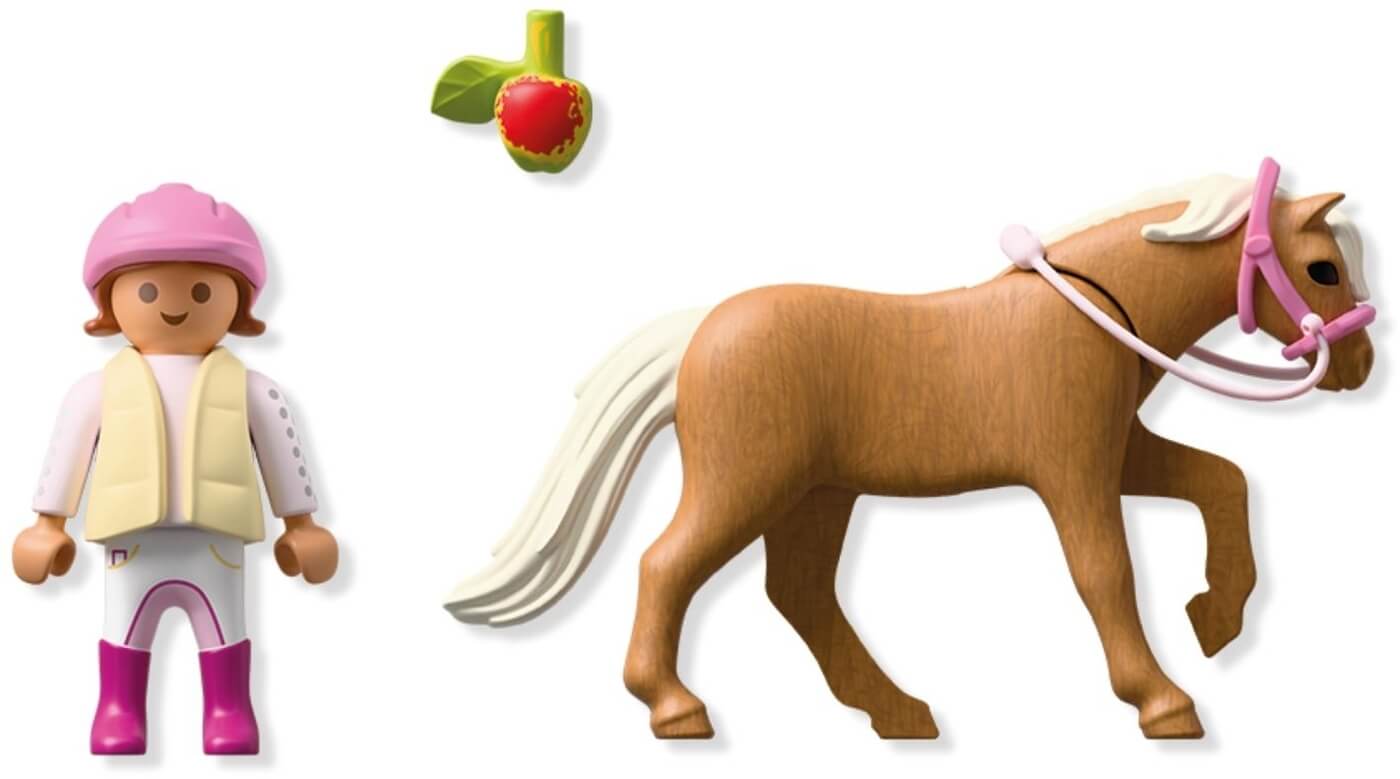 Niña con poni ( Playmobil 71887 ) imagen b