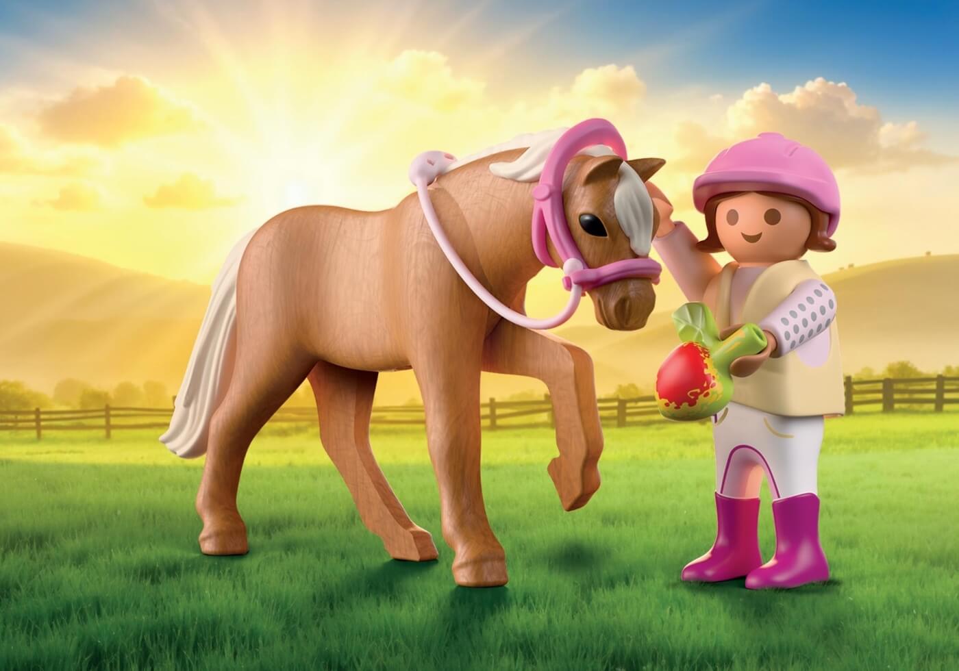 Niña con poni ( Playmobil 71887 ) imagen c