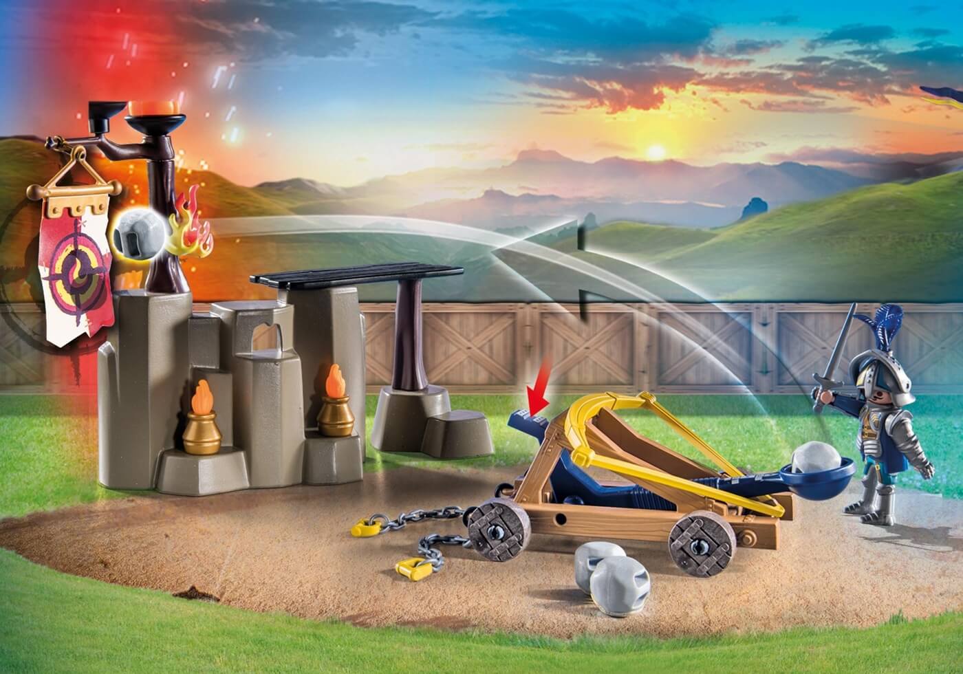 Novelmore vs Burnham Raiders Zona de Batalla ( Playmobil 71210 ) imagen d