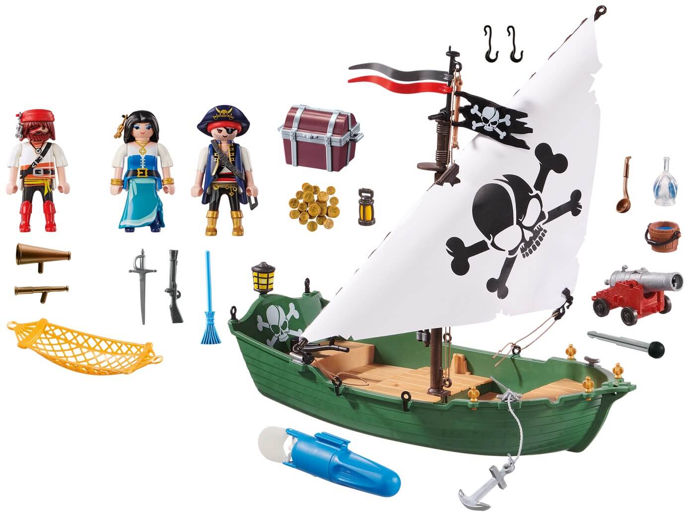 Barco Pirata con motor submarino ( Playmobil 70151 ) imagen c