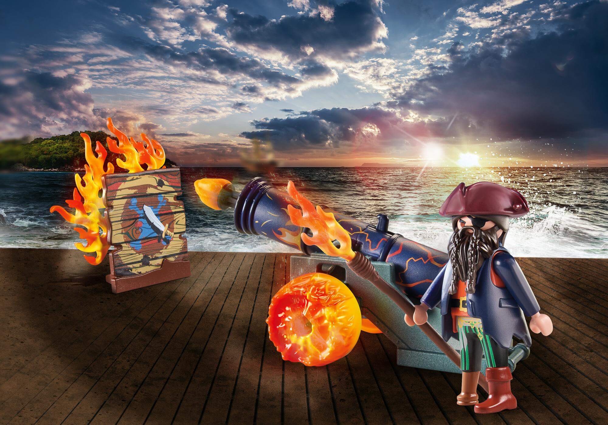 Pirata y cañon ( Playmobil 71189 ) imagen a