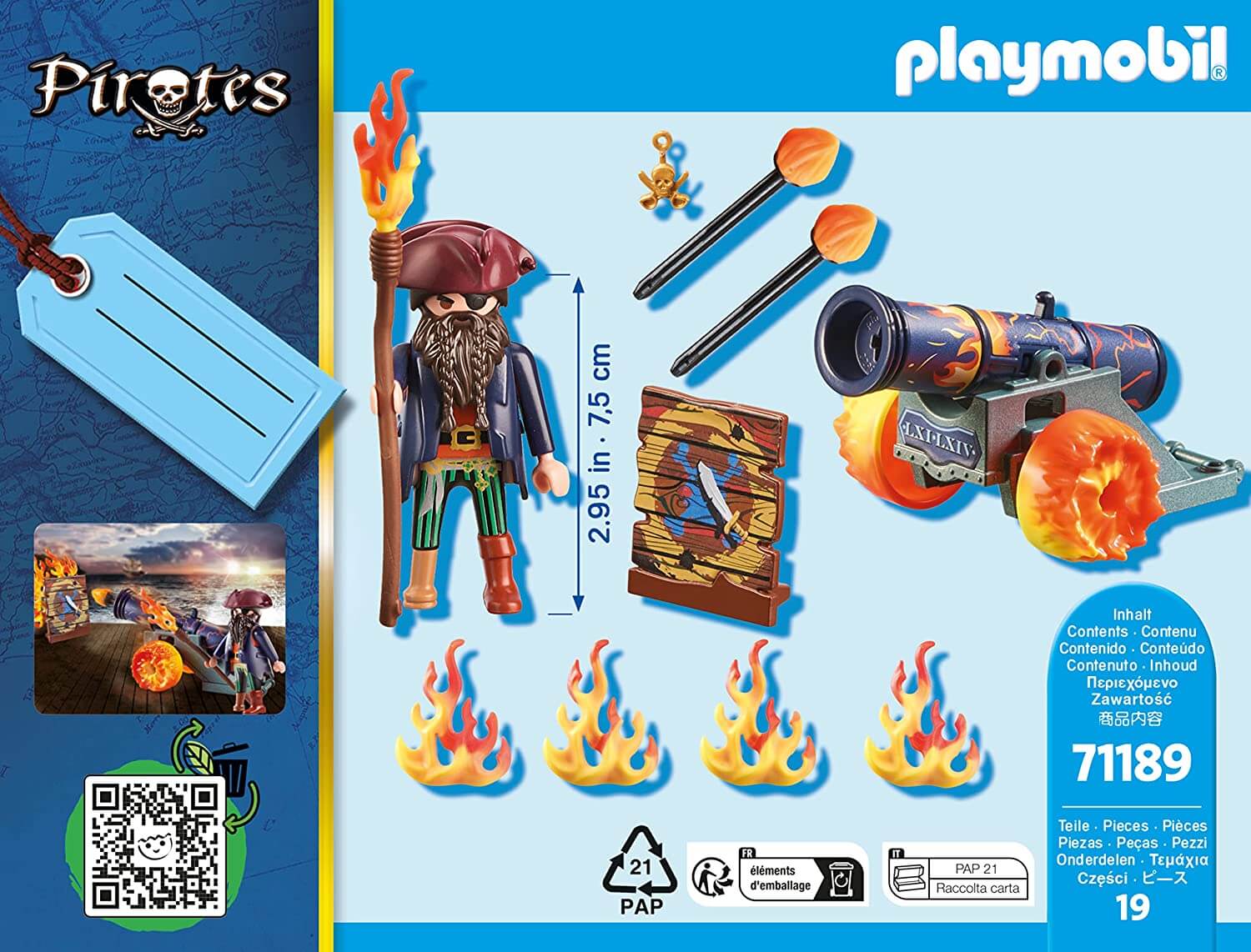 Pirata y cañon ( Playmobil 71189 ) imagen d