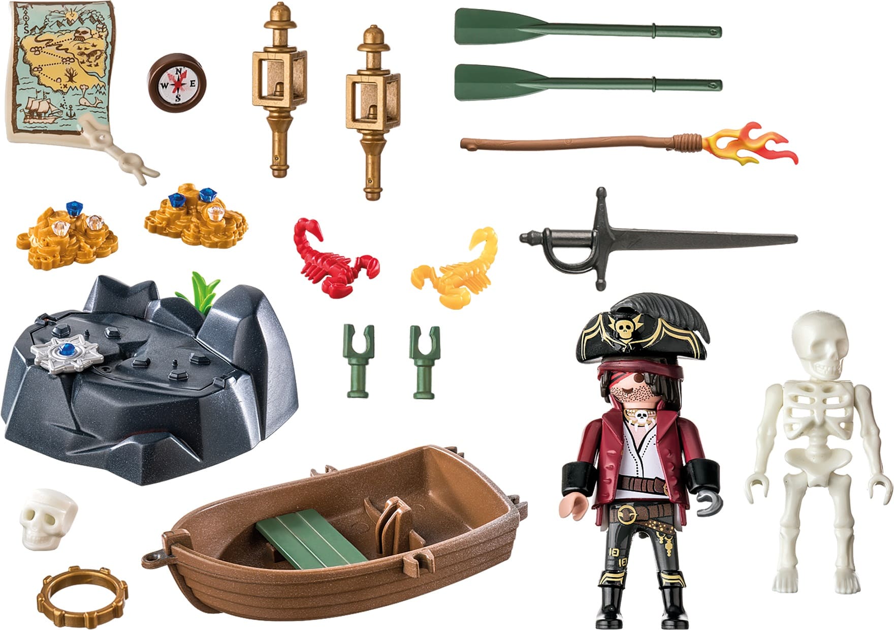 Starter-Pack Pirata con bote de remos ( Playmobil 71254 ) imagen d