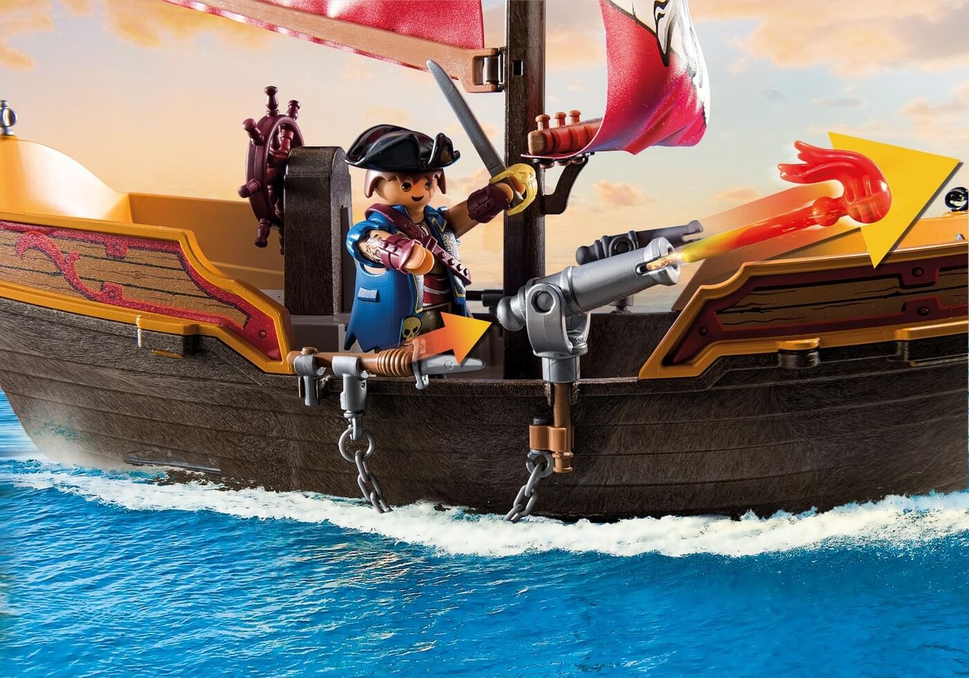 Barco de la Reina Pirata ( Playmobil 71418 ) imagen b