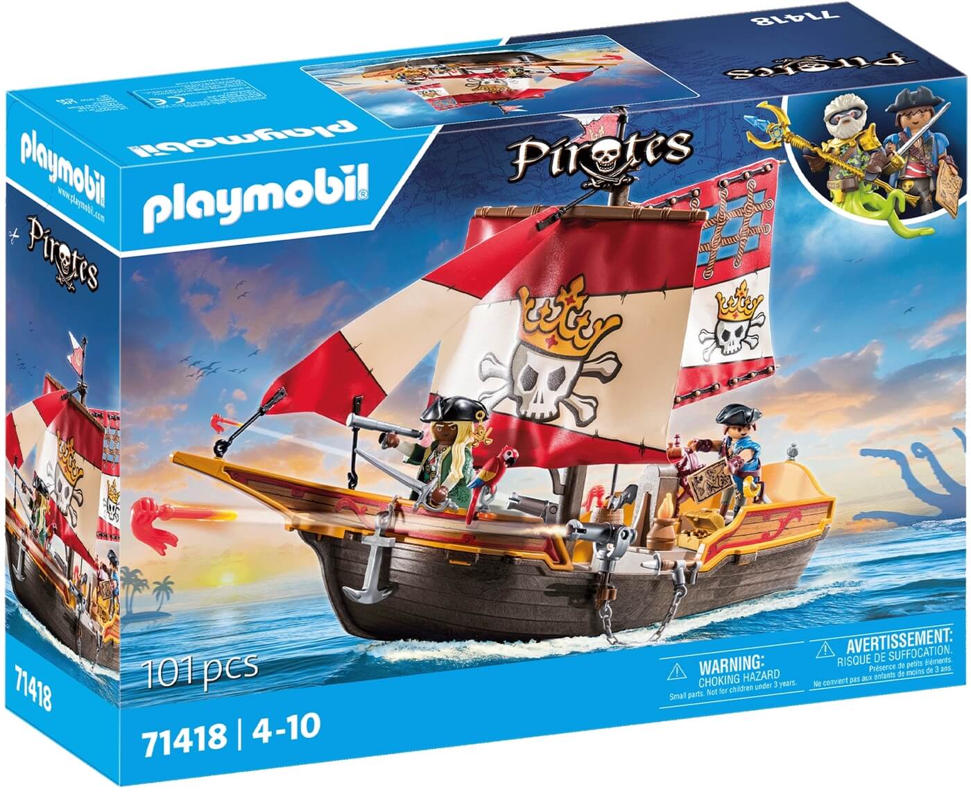 Barco de la Reina Pirata ( Playmobil 71418 ) imagen h