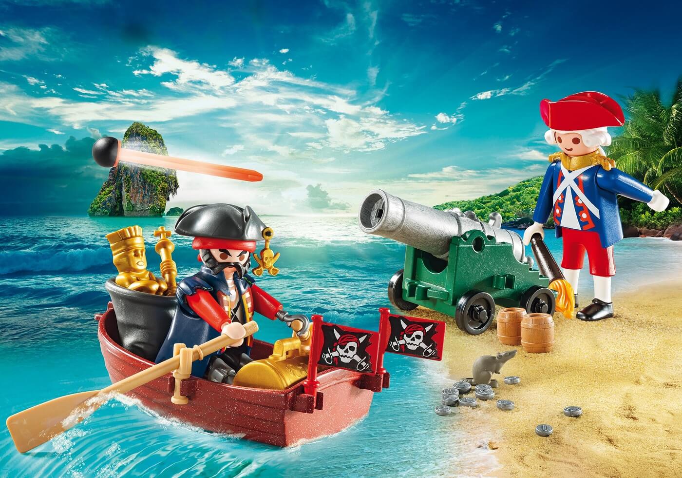Maletin grande Pirata y Soldado ( Playmobil 9102 ) imagen a