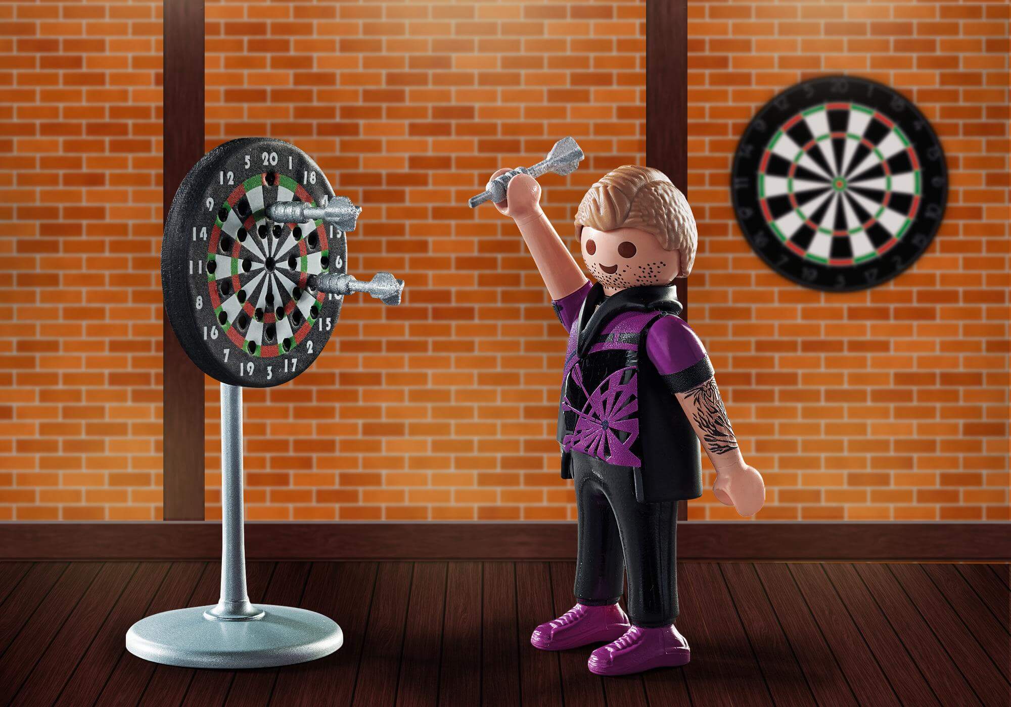 Jugador de dardos ( Playmobil 71165 ) imagen a