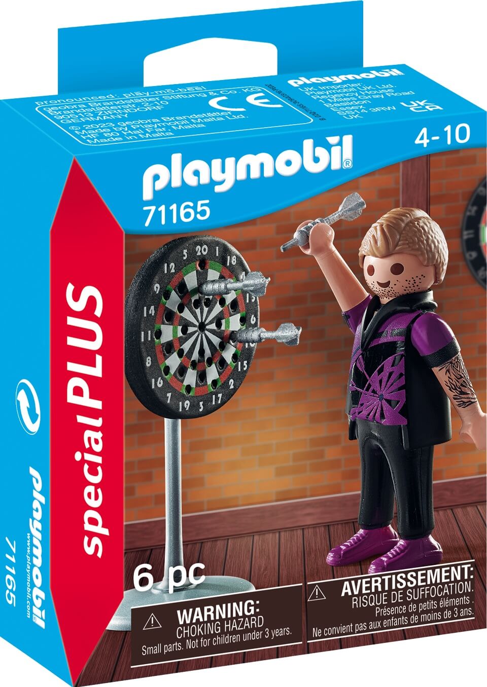 Jugador de dardos ( Playmobil 71165 ) imagen e