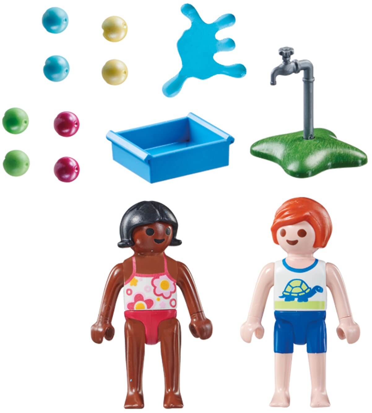 Niños con globos de agua ( Playmobil 71166 ) imagen b