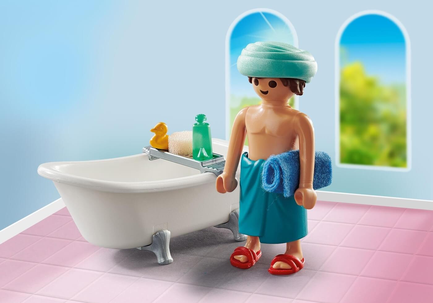Hombre en el baño ( Playmobil 71167 ) imagen a