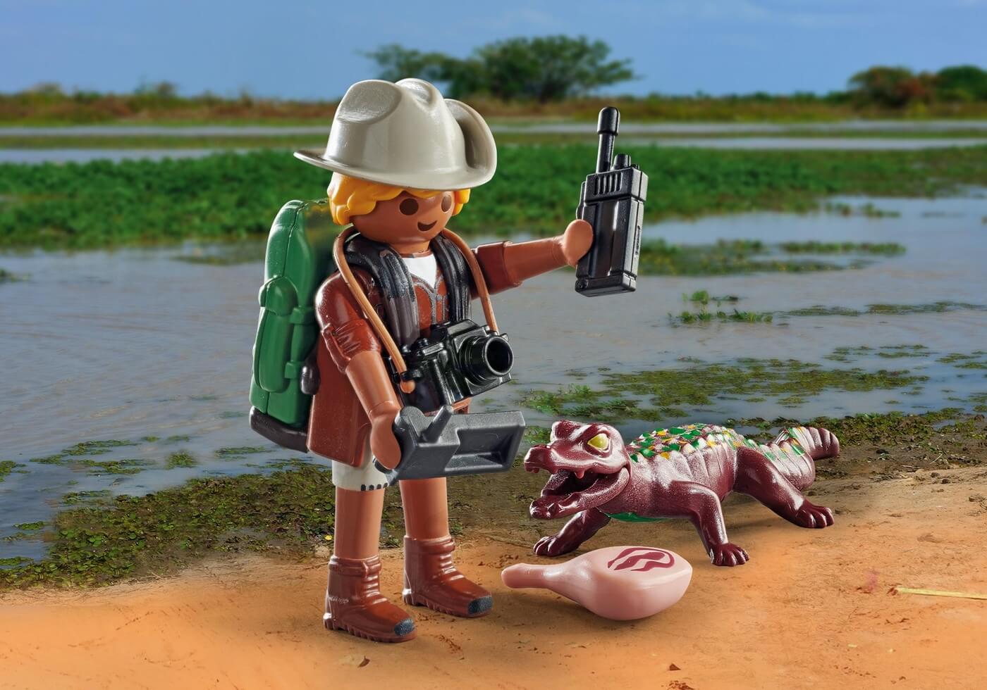 Investigador con caiman ( Playmobil 71168 ) imagen a