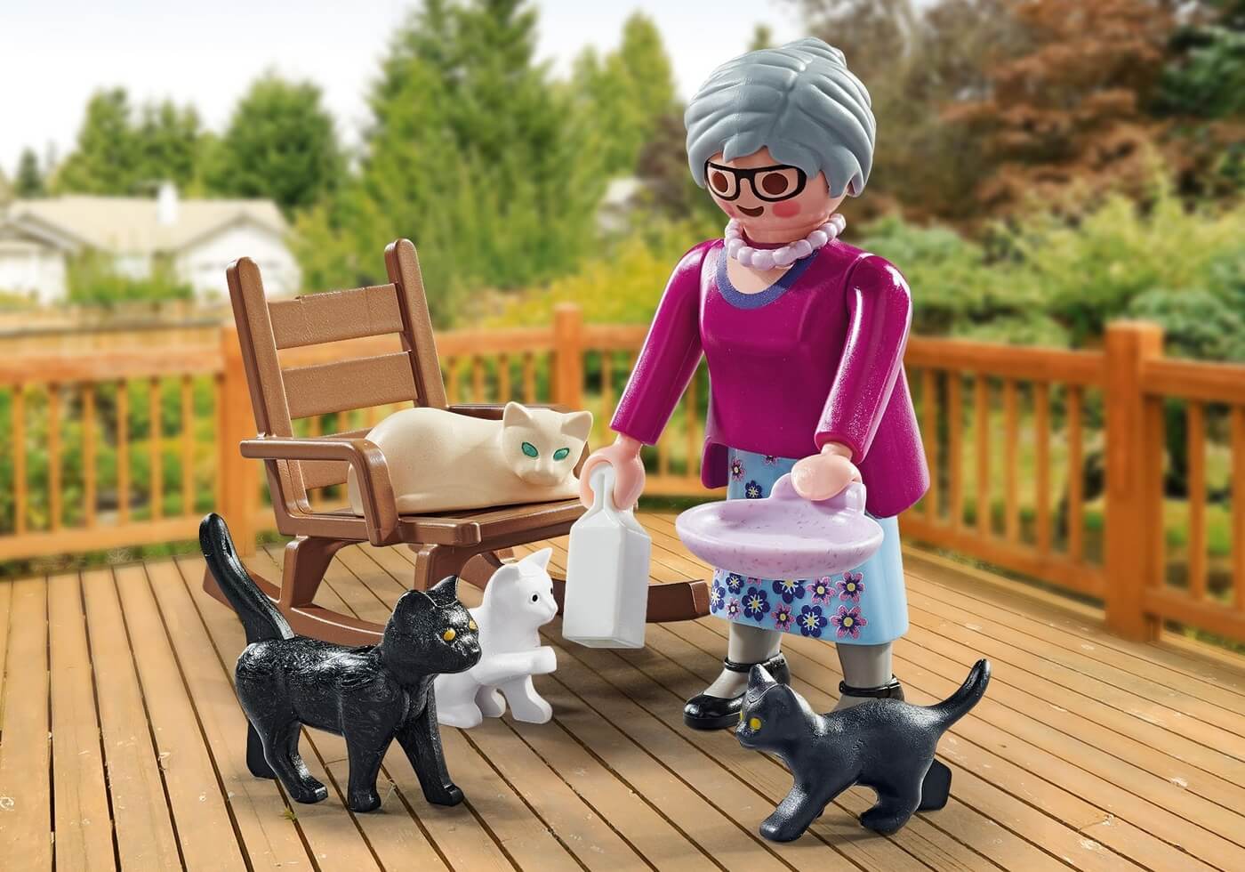 Abuela con gatos ( Playmobil 71172 ) imagen a