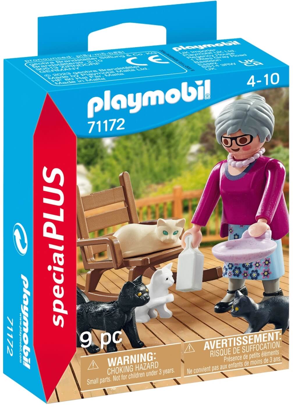 Abuela con gatos ( Playmobil 71172 ) imagen c