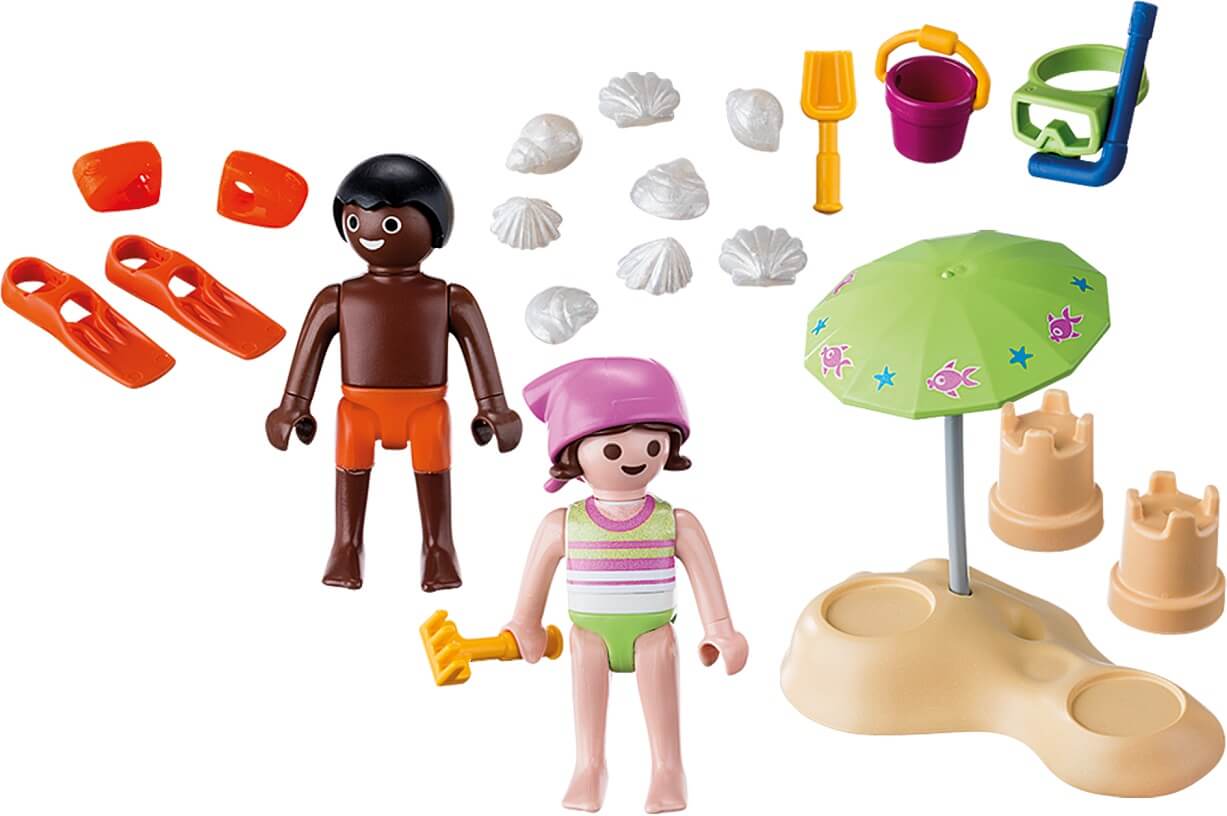 Niños en la Playa ( Playmobil 9085 ) imagen a