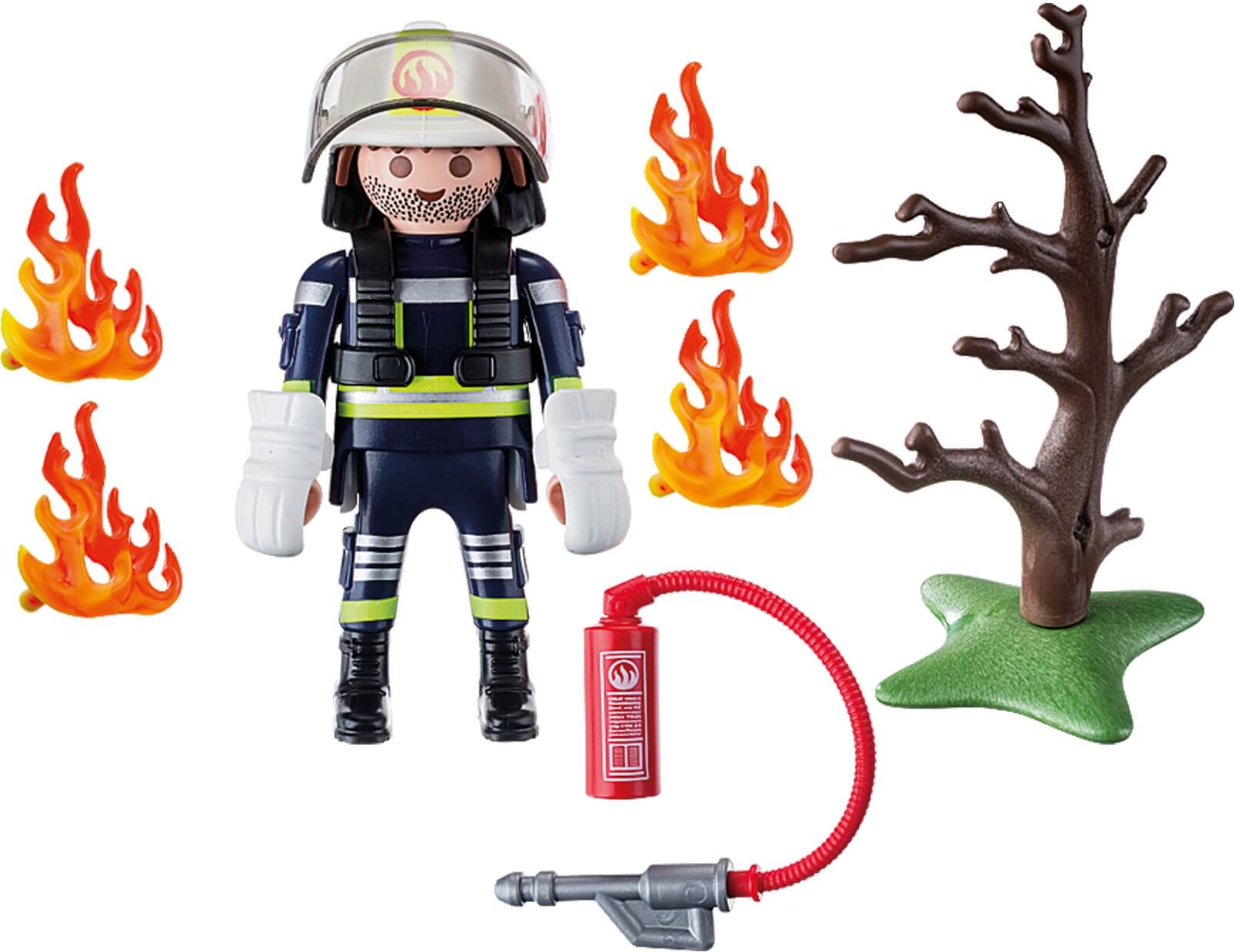 Bombero con Árbol en Llamas ( Playmobil 9093 ) imagen a