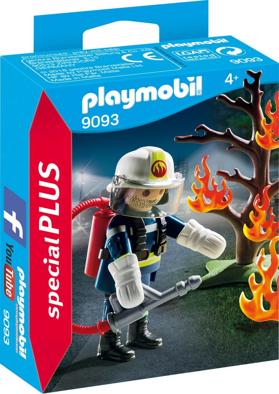 Bombero con Árbol en Llamas ( Playmobil 9093 ) imagen b