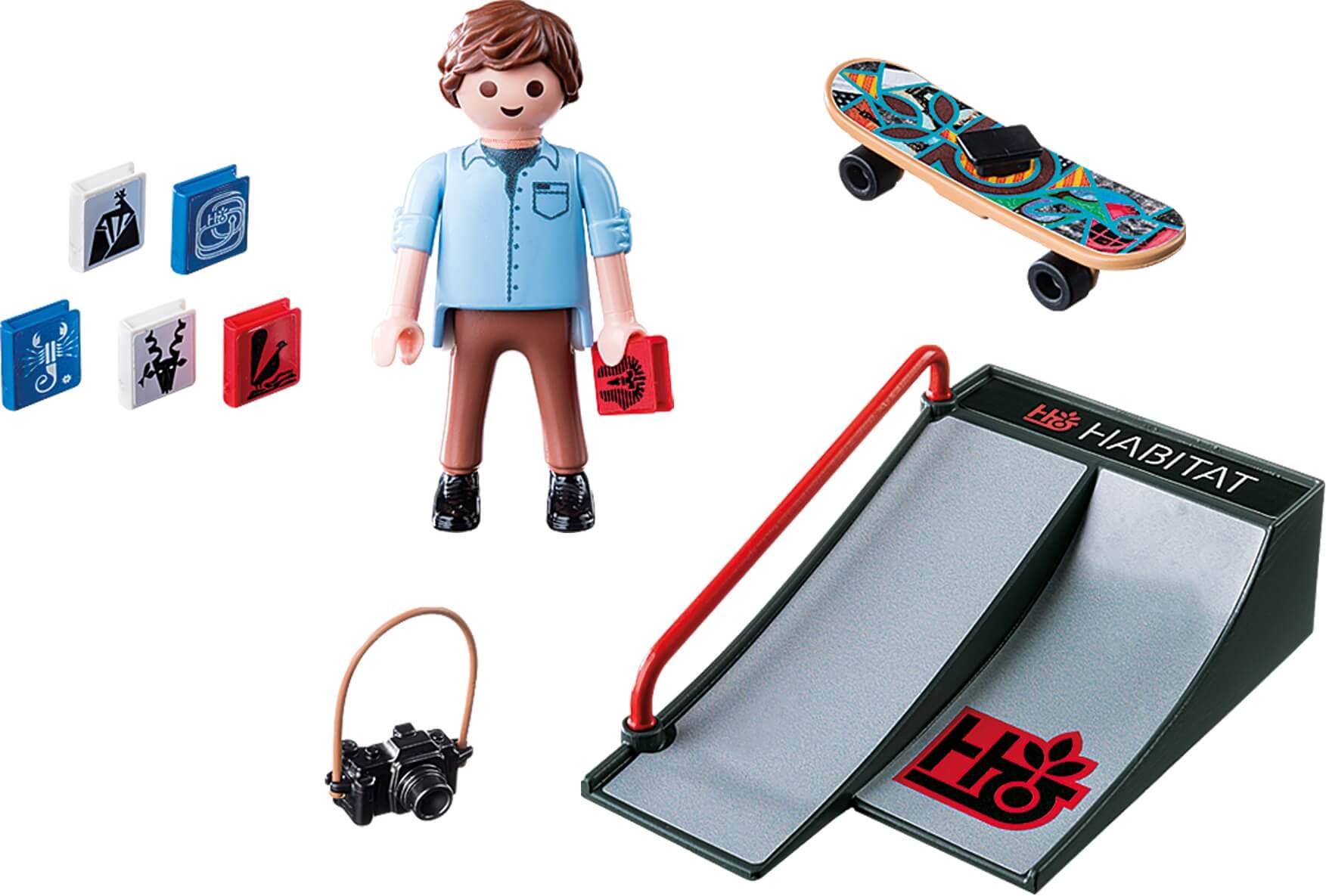 Skater con Rampa ( Playmobil 9094 ) imagen a