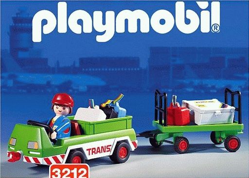 Camión Equipaje con Remolque ( Playmobil 3212 ) imagen a