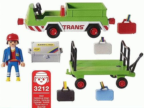 Camión Equipaje con Remolque ( Playmobil 3212 ) imagen b