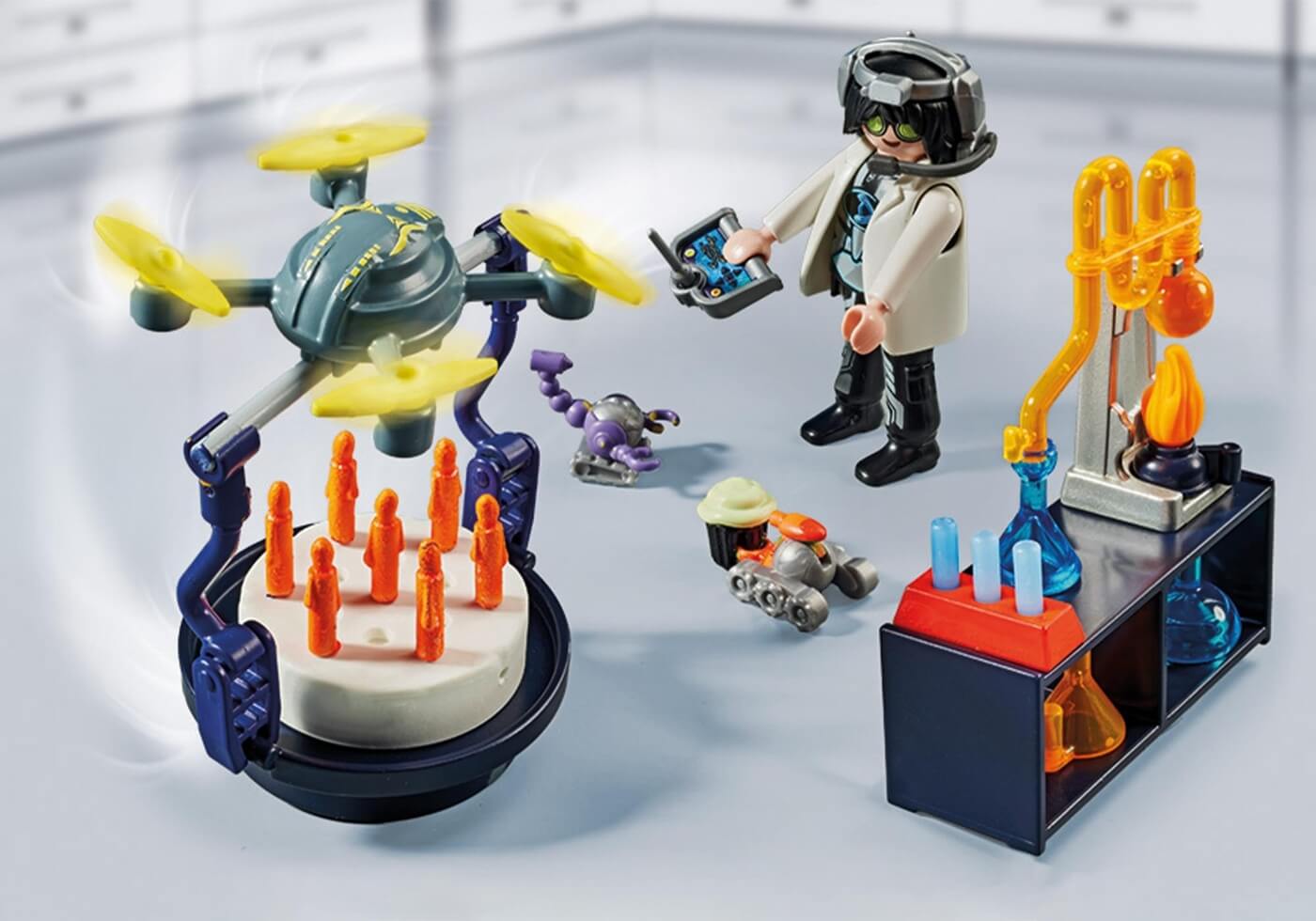 Investigador de laboratorio con robot (Especial 50 años) ( Playmobil 71450 ) imagen b