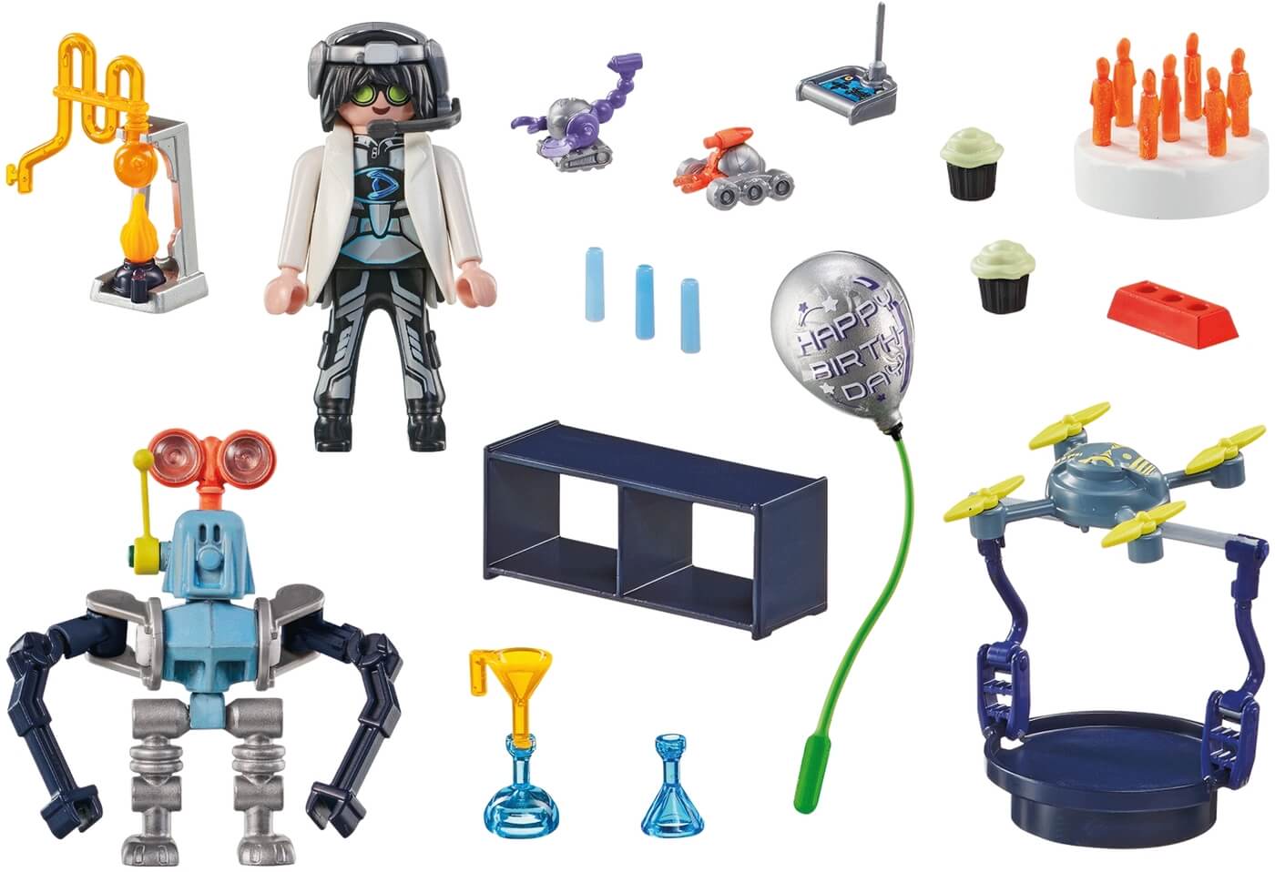 Investigador de laboratorio con robot (Especial 50 años) ( Playmobil 71450 ) imagen c