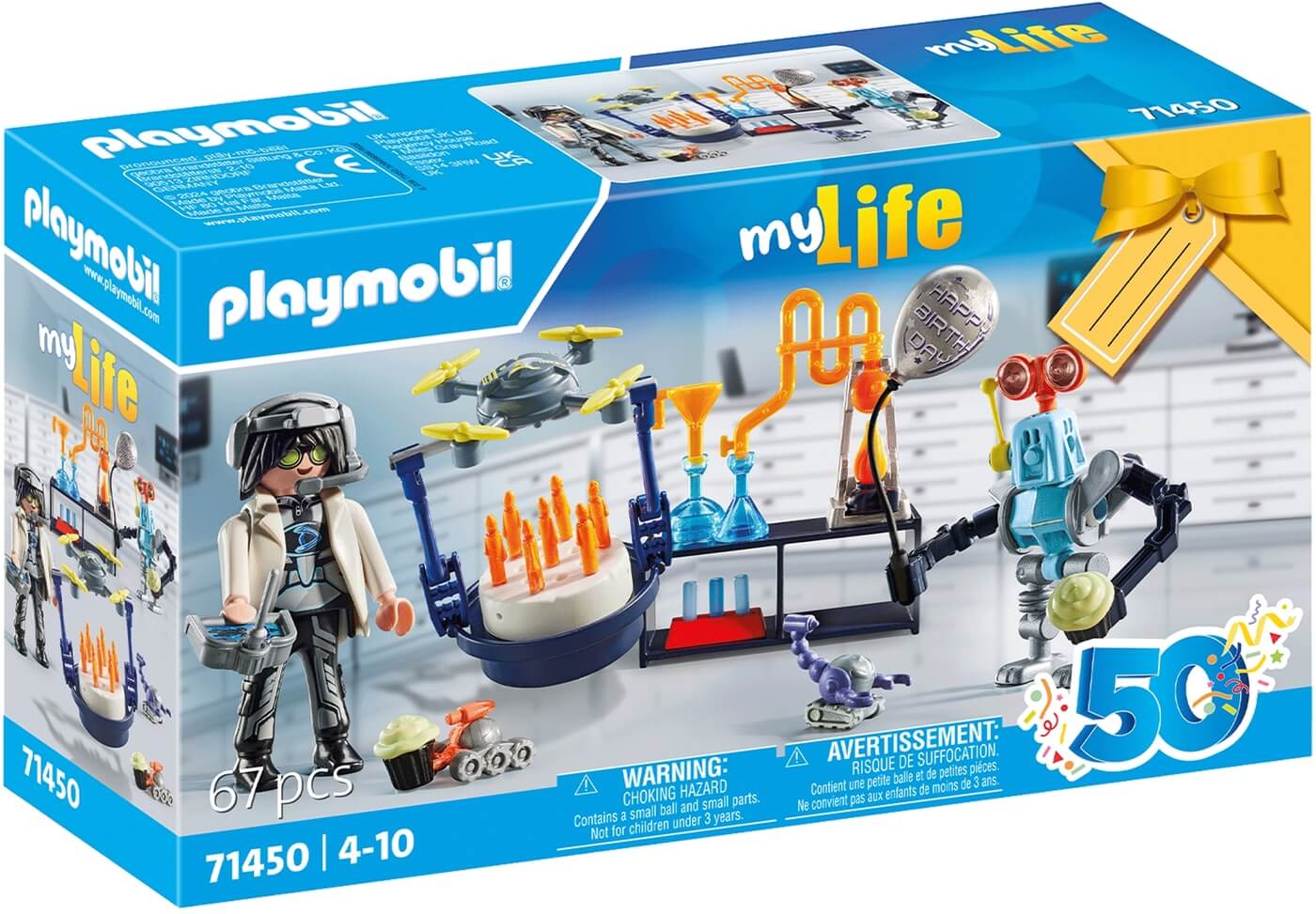 Investigador de laboratorio con robot (Especial 50 años) ( Playmobil 71450 ) imagen d