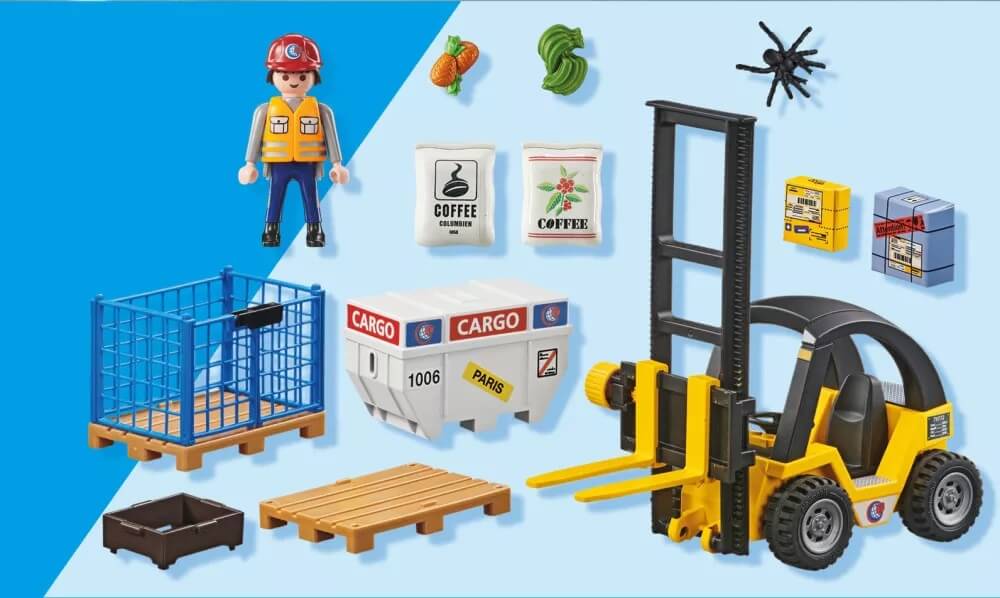 Carretilla Elevadora con Carga Pack Promocional ( Playmobil 71528 ) imagen b