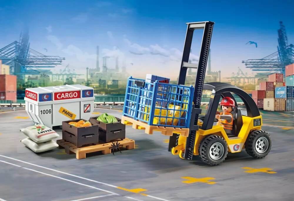 Carretilla Elevadora con Carga Pack Promocional ( Playmobil 71528 ) imagen d
