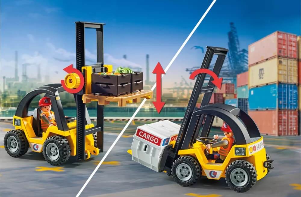 Carretilla Elevadora con Carga Pack Promocional ( Playmobil 71528 ) imagen e