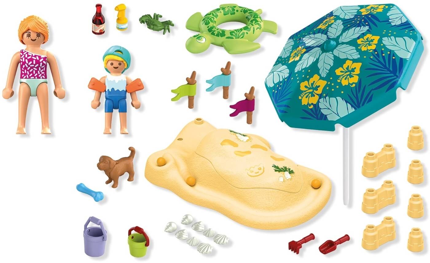 Diversion familiar en la playa ( Playmobil 71906 ) imagen b