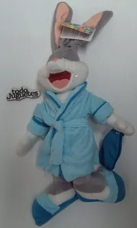 Peluche Bugs Bunny con batín. 30 cm