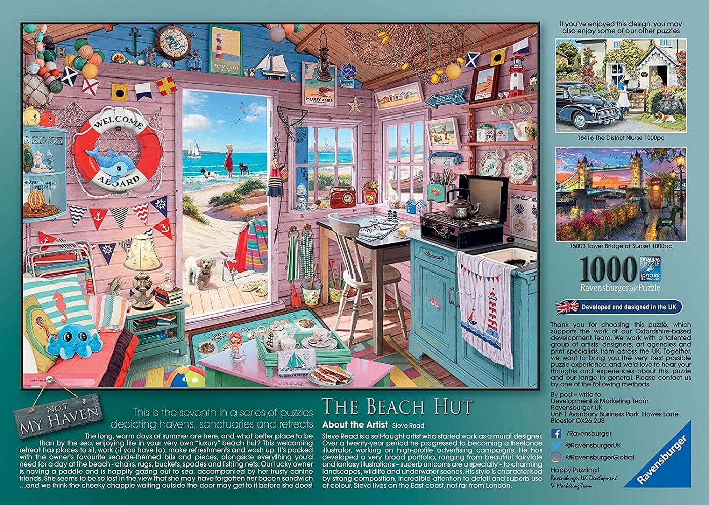 1000 La Cabaña de la Playa ( Ravensburger 15000 ) imagen a