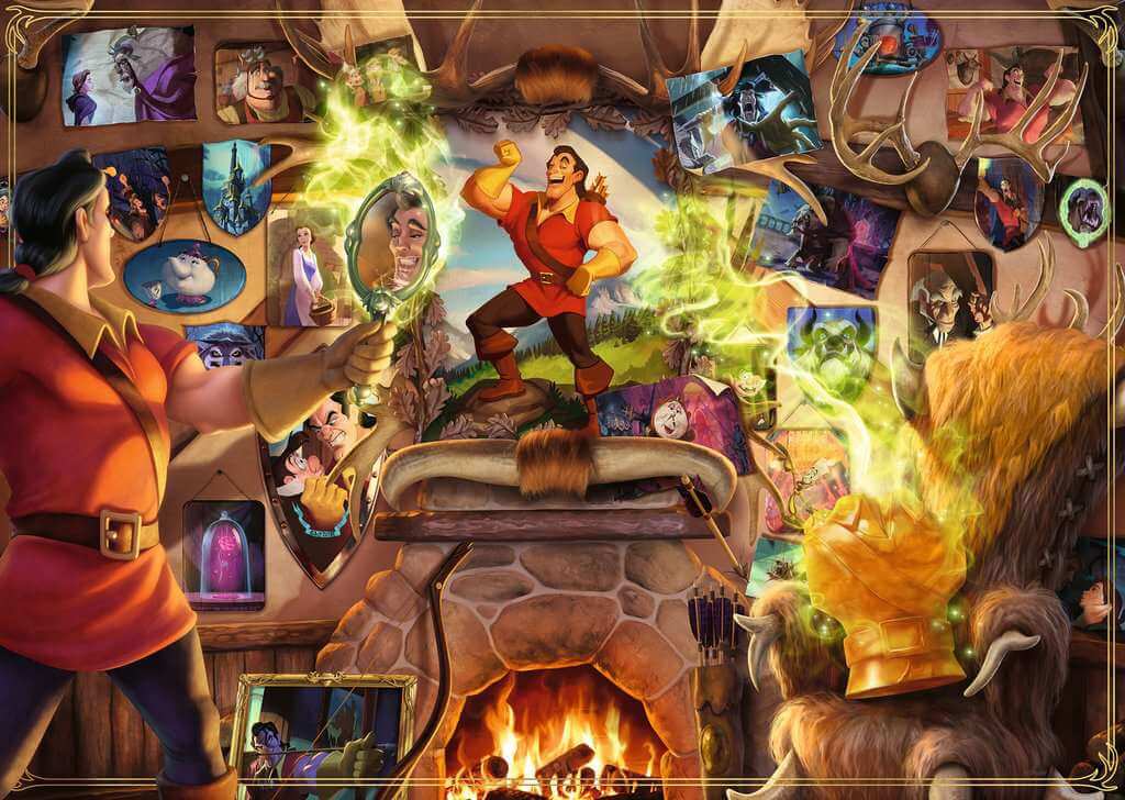1000 Gaston Villanos Disney ( Ravensburger 16889 ) imagen a