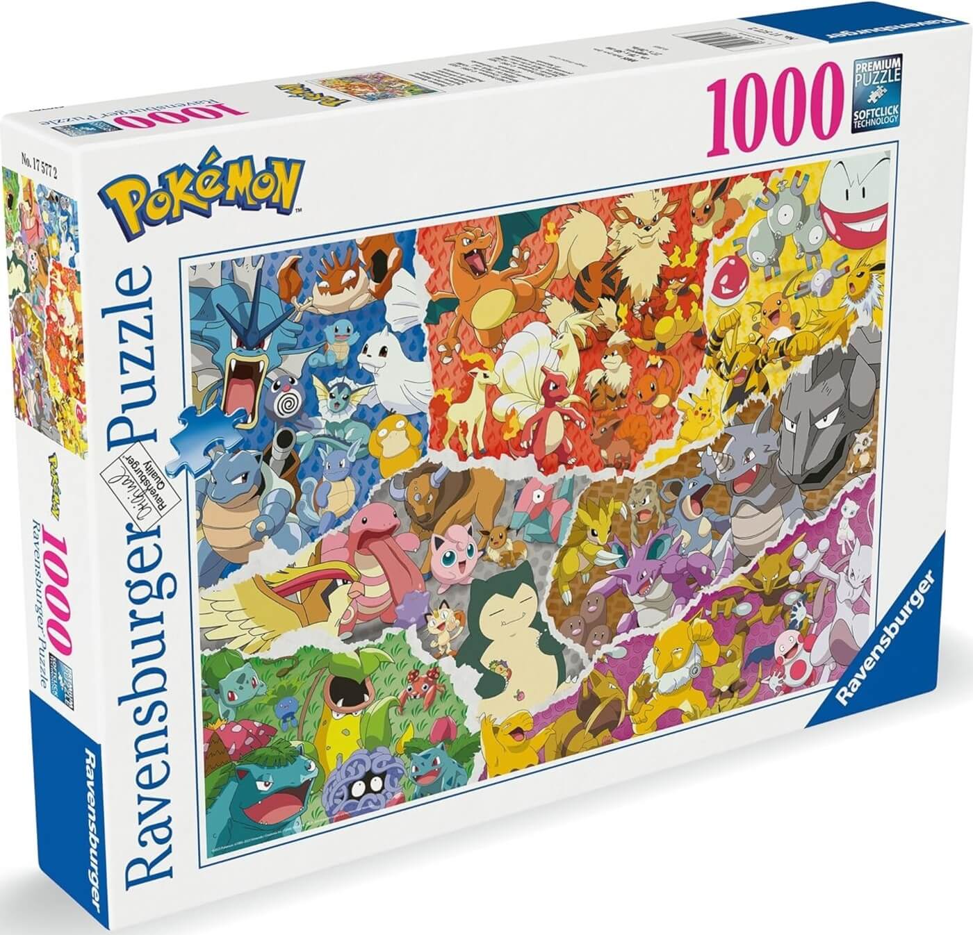 1000 Pokemon Tipos ( Ravensburger 17577 ) imagen a