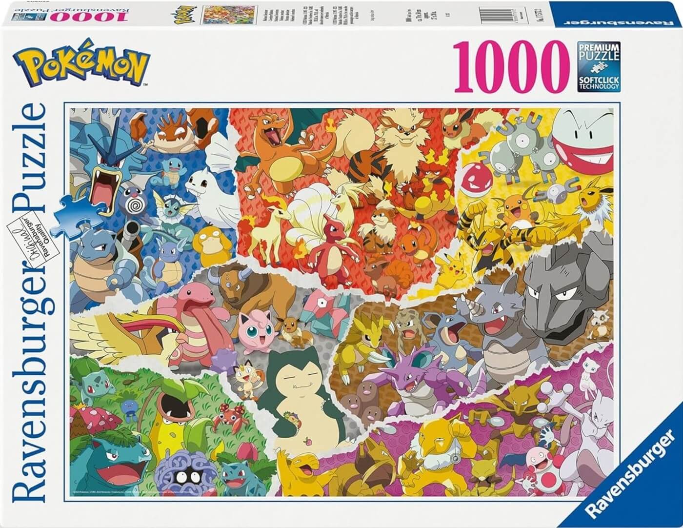 1000 Pokemon Tipos ( Ravensburger 17577 ) imagen c