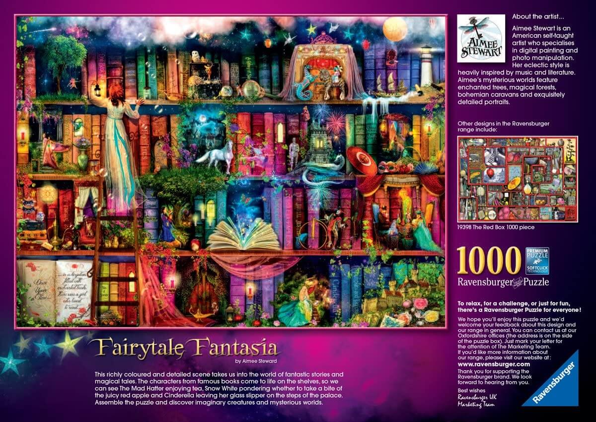 1000 Biblioteca de Fantasia ( Ravensburger 19417 ) imagen a